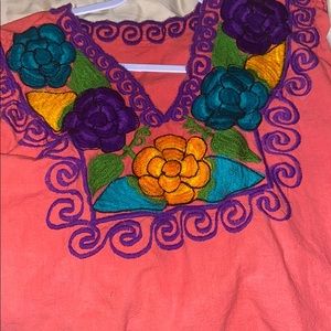 Hand crafted Mexican Blouse